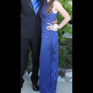 Midnight Blue Prom Dress / Evening Gown